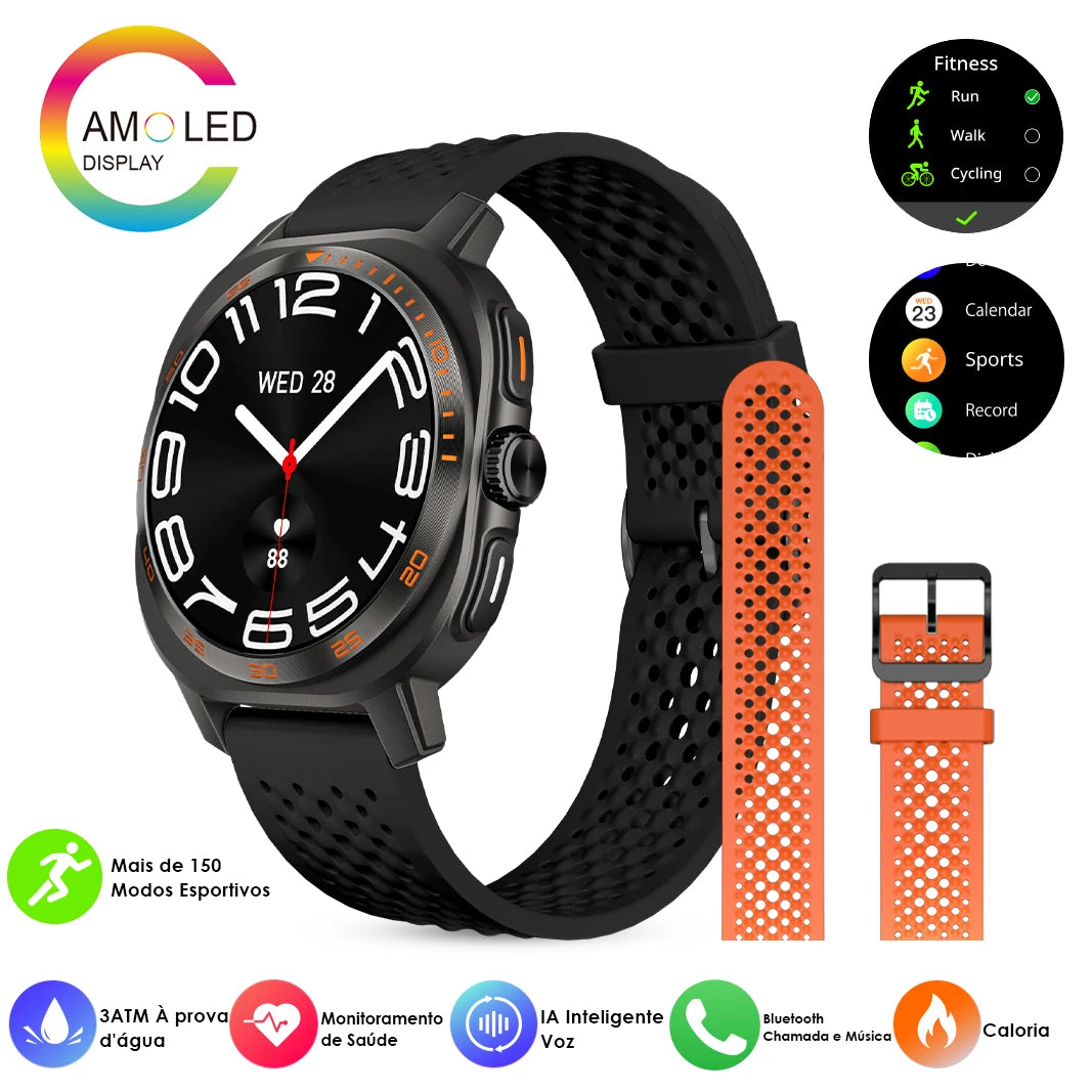 AURAFIT AM32 Custom Watch Wallpaper Smartwatch Call/Message Alerts Wireless Calls Sports Watch