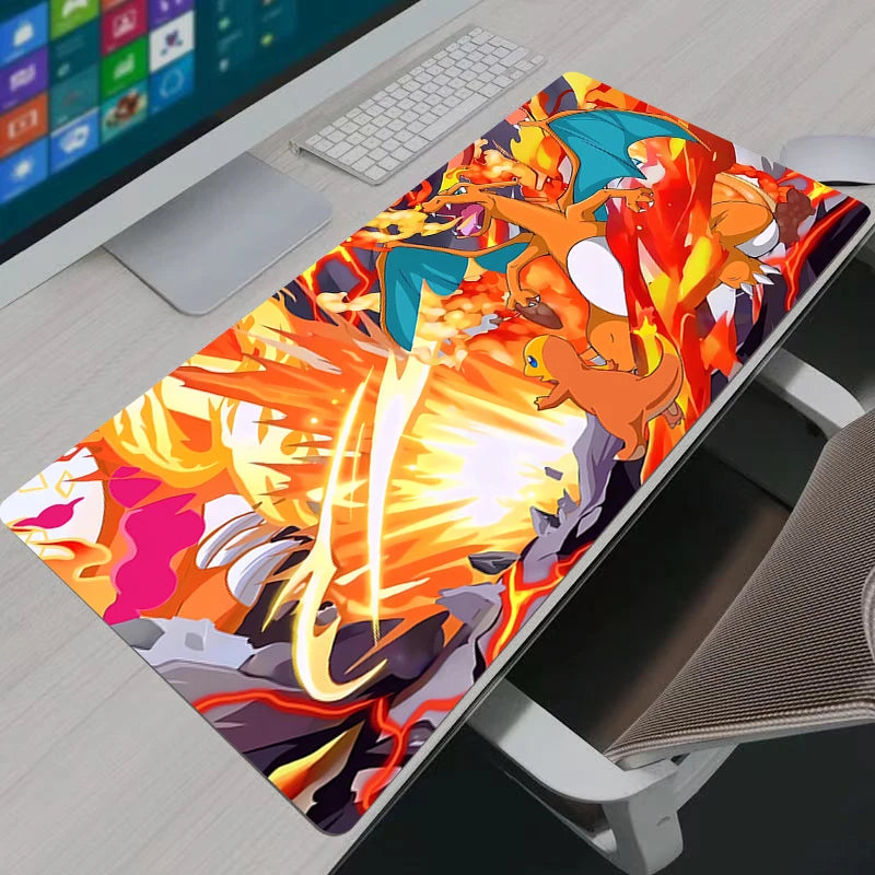 90x40cm Mouse Pad Pokemon Pikachu Gamer Large Computer Notebook Pc Mousepad Carpet Gaming Accessories Keyboard Desk Mat