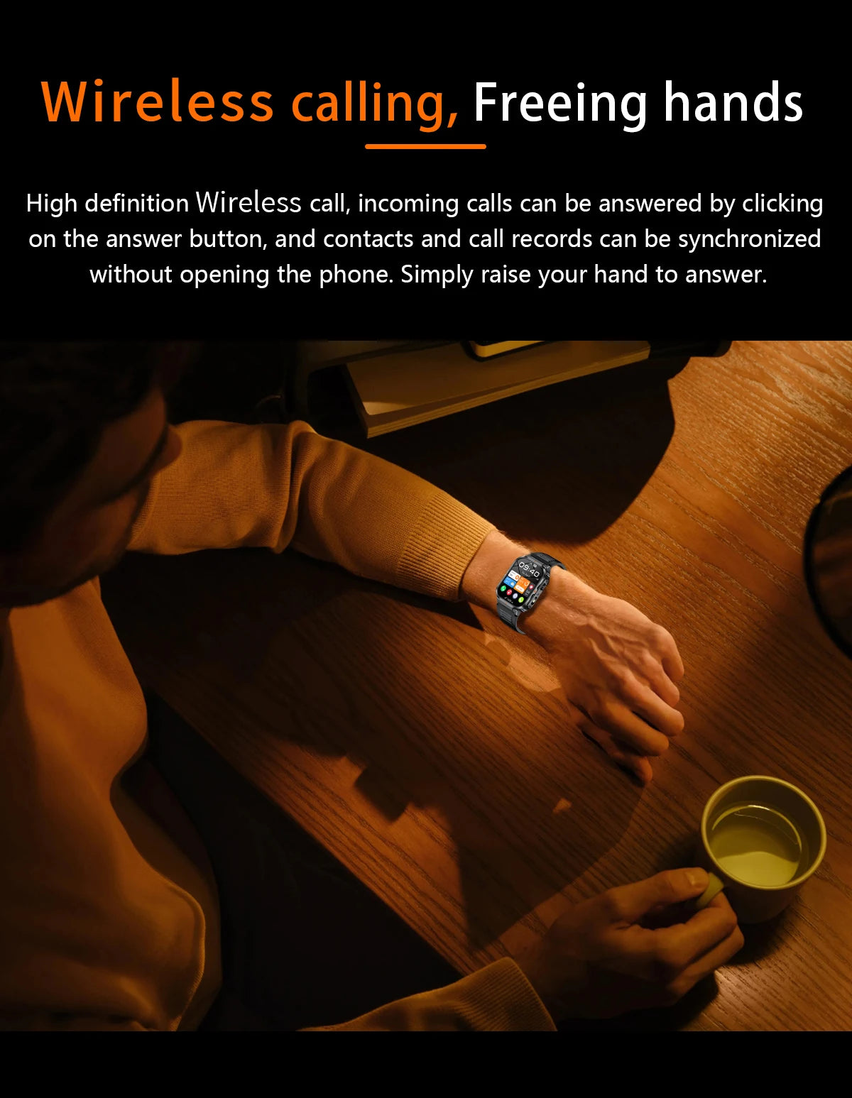 LIGE Military Smart Watch Men IP68 Waterproof Outdoor Sport Tracker LED Flashlight Bluetooth Call Man Smartwatch For Android iOS