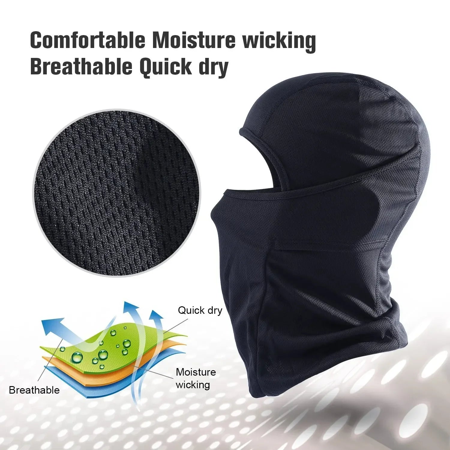 Breathable Balaclava Ski Mask Full Face Cover for Men Women Skiing Outdoor Sports Winter Warm Windproof Cold Weather Mask