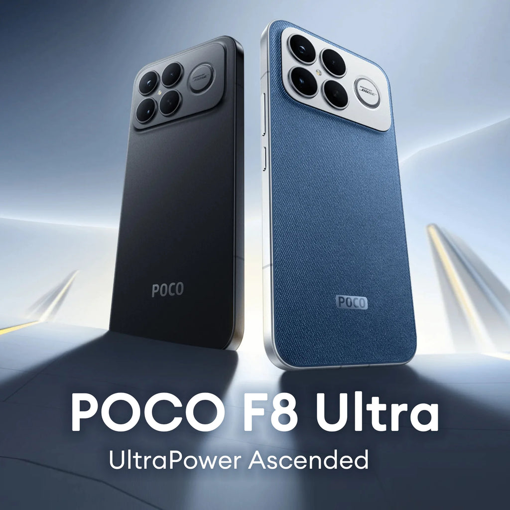 Xiaomi POCO F8 Ultra 5G, 12+256GB Global Version, Dual eSIM 3nm Snapdragon® 8 Elite Gen5 Mobile Platform 6.9" 120Hz Eye-care AMOLED Display 50MP 6500mAh 100W NFC
