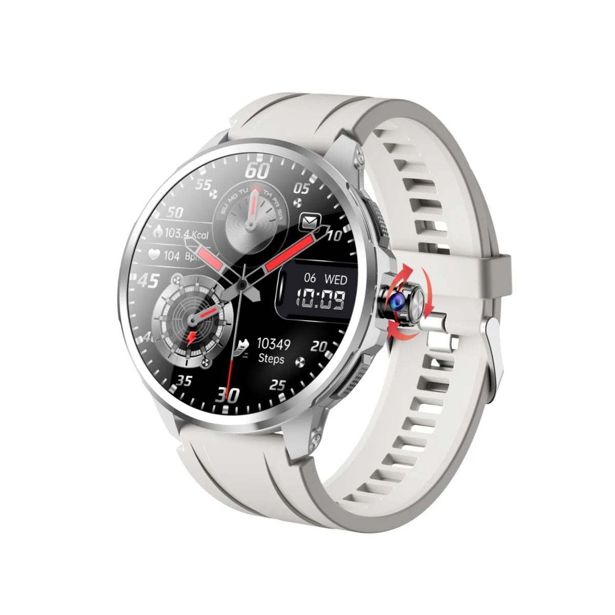H99 Smart Watch 5G LTE Android 10.0 with 190° Rotary Camera Insert Sim Card Google Play App Download GPS WiFi Heart Rate Tracker