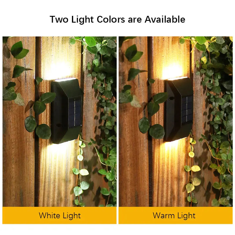 2PCS,Solar LED Lights, Outdoor Lights, Smart Light Sensors and Automatic Switches, Ideal for Courtyards and Hallways