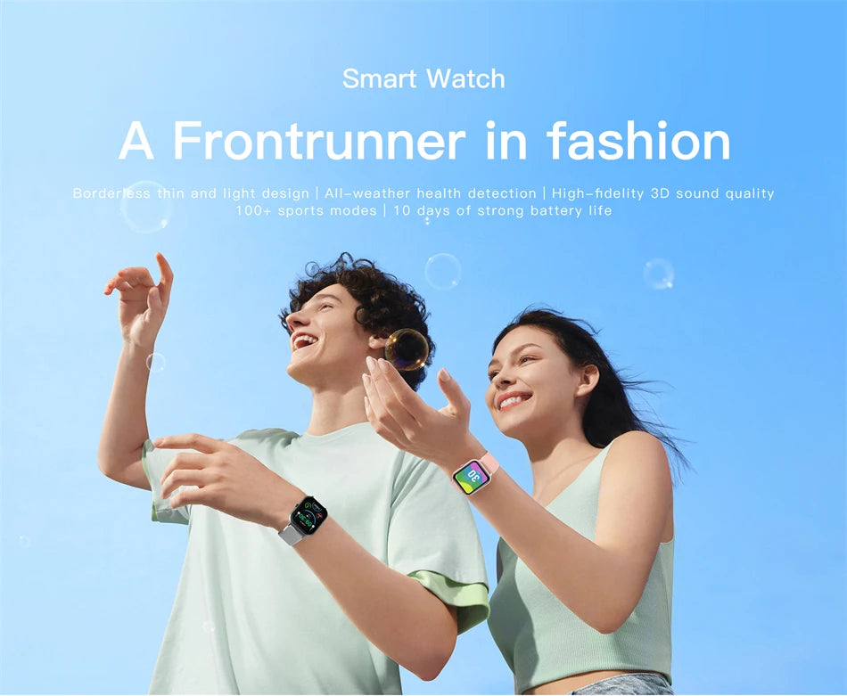 LIGE Women Smartwatch Bluetooth Answer Call Voice Assistant Whatsapp Reminder Men Smart Watch Sports Fitness Waterproof Watches