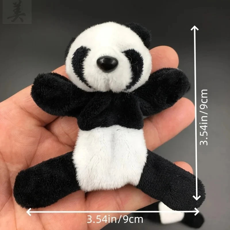 Cute Soft Plush Panda Magnet - Oval Fabric Whiteboard & Fridge Decor, Perfect for Gifting and Organizing
