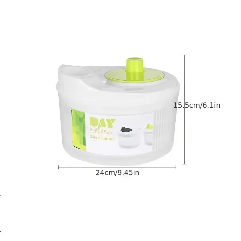 Salad Spinner Lettuce Greens Washer Dryer Drainer Crisper Strainer for Washing Drying Leafy Vegetables Kitchen Tools