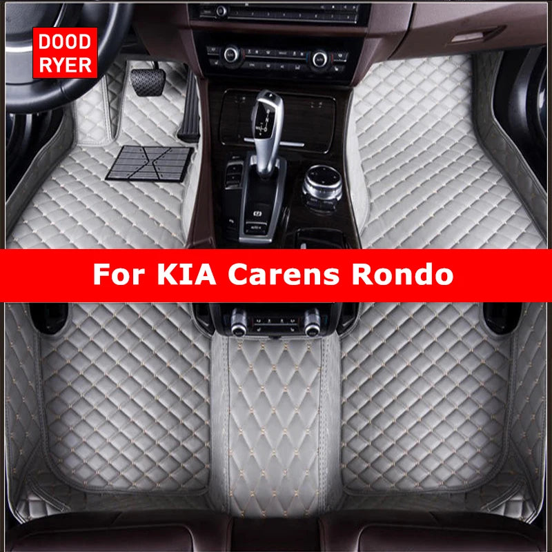 DOODRYER Custom Car Floor Mats For KIA Carens Rondo Auto Carpets Foot Coche Accessorie