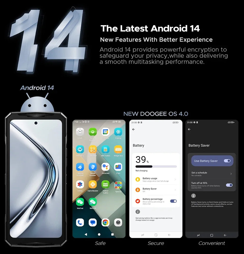 DOOGEE V40 Pro Rugged Phone 6.78" IPS Display  36GB(16+20) 512GB Smartphone 5G 200MP Al Camera 8680mAh Dimensity 7300 Android 14