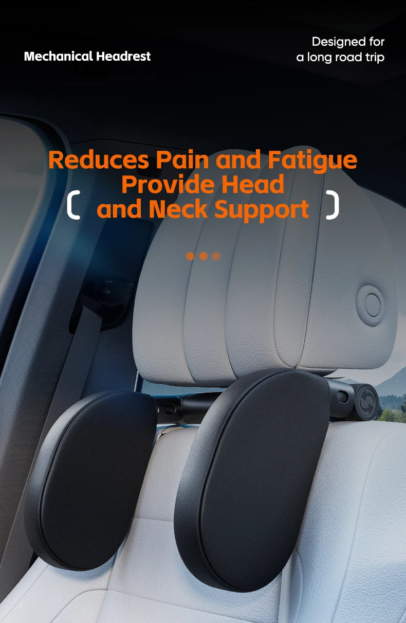 Memory Foam Car Pillow for Travel Adjustable Neck Support Cushion UniversalHeadrest for Passenger Seat