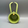 Press-Type Drain Basket: Food Strainer & Sink Organizer, Multi-Functional for Kitchen & Bathroom Use