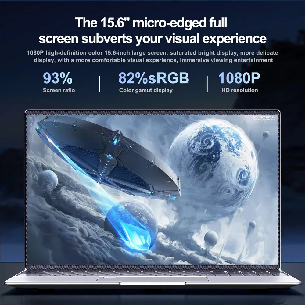 2026 intel Core i9 10980HK Windows 11 15.6" Ultra Slim Portable Laptop 16GB RAM 1TB 2TB SSD Fingerprint Office Gaming Laptop PC