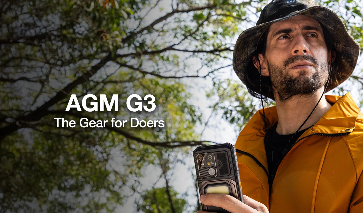 AGM G3 5G Rugged Phone 24GB(12+12) 512GB Wireless Charging 10000mAh Phone 6.72" 120Hz Dimensity 7300 Android15 Camping light