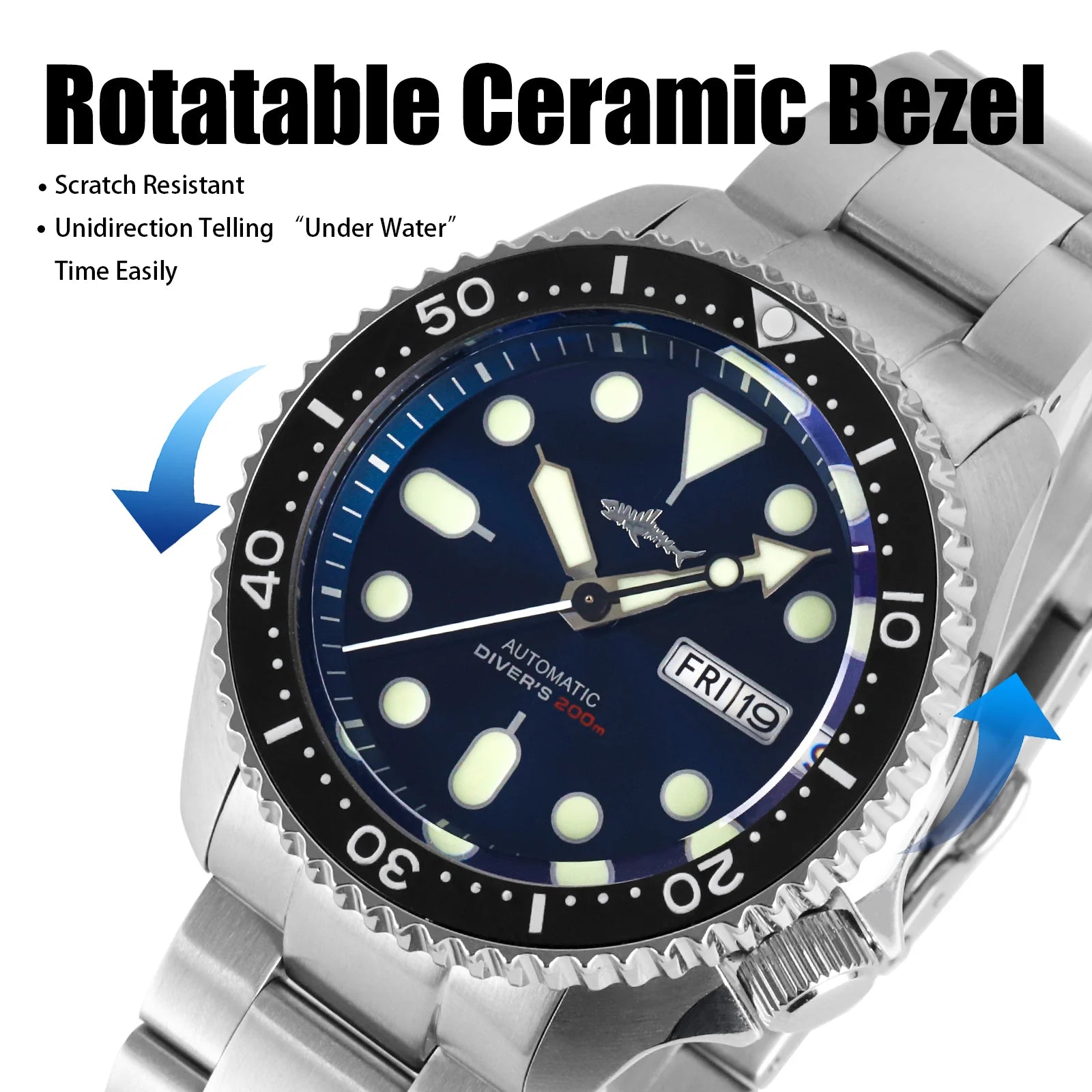 Heimdallr SKX007 NH36 Automatic Mechanical Date/Week Display Ceramic Bezel Sapphire Glass 200m Waterproof 41mm Dive Watch