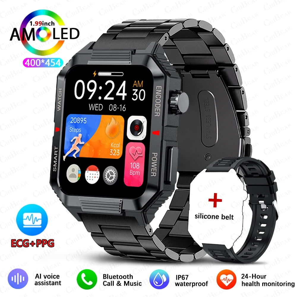 ChiBear NFC GPS Bluetooth Call Smart Watch 1.99'' HD Screen 120+ Sports Fitness Watch Outdoor Weather IP68 Waterproof Smartwatch