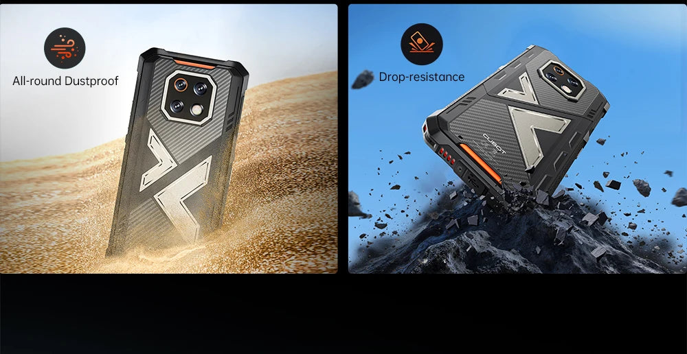 Cubot Rugged Smartphone Android 15 King Kong ES 3, 10200mAh Battery, Up to 16GB+256GB, 6.745" Screen, 120Hz,48MP Camera, NFC,GPS