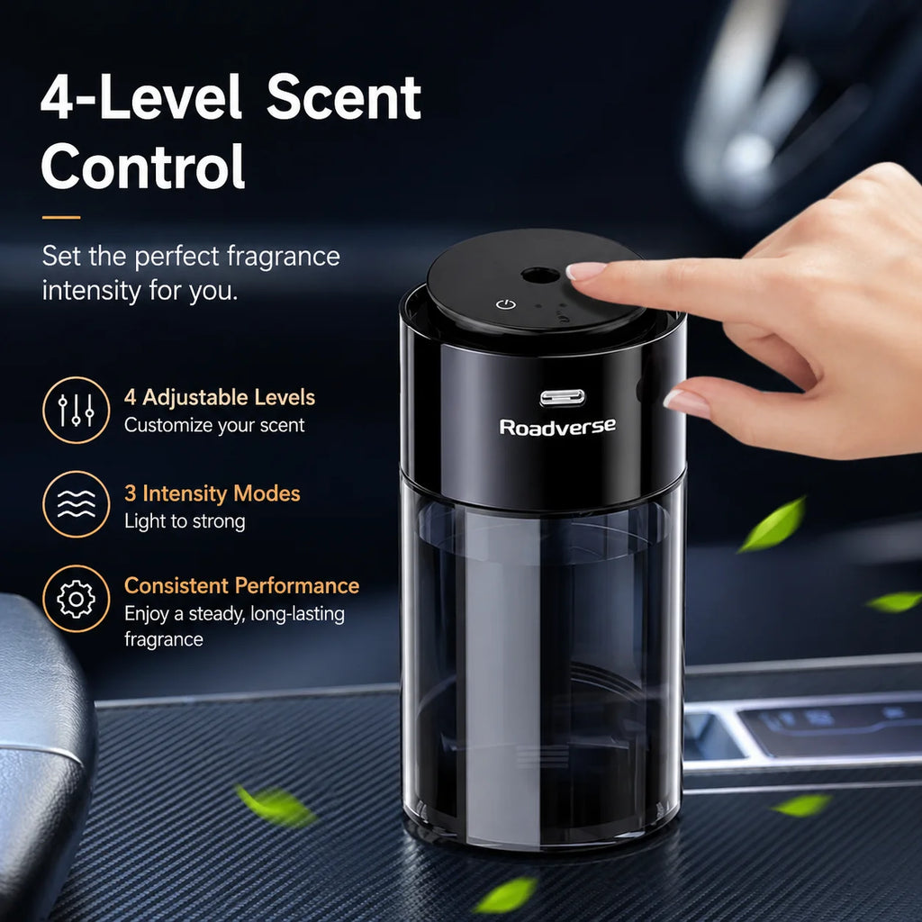 Smart Car Air Freshener Air Purifier Humidifier Fragrance Dispenser Odor Removal Decorations Dual-use Home and In-car