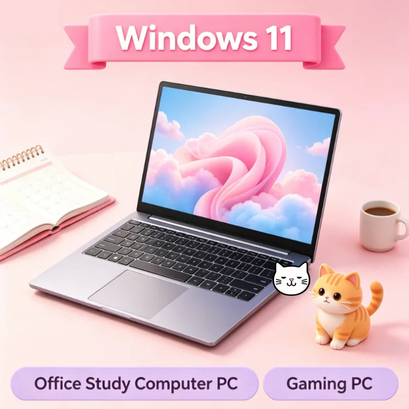 Windows 11 Smooth System Ultra Thin Laptop 14.1 Inch I9-9880H 16GB 32GB RAM Portable Working Notebook