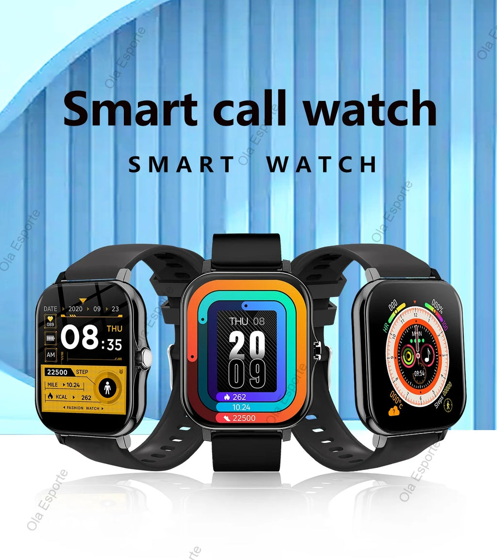 2026 New Smart Watch For Android IOS 1.83Inch Color Screen Bluetooth Call Blood Oxygen/Pressure Monitoring Smart Watch Women Men