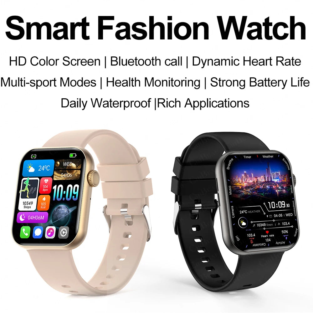 2026 New Popular Smartwatch Full Touch Screen Bluetooth Call Heart Rate IP68 Waterproof Watches Sports Bracelet SmartWatch Women