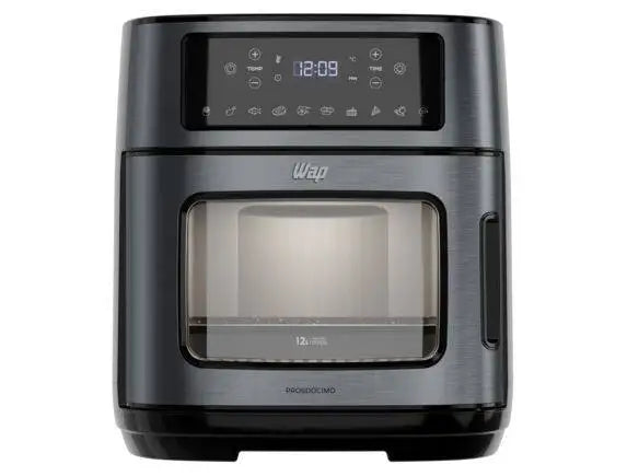 Air Fryer Wap Airfry Oven WAOD2 Black and Inox Digital with Timer 12L FW010508 - 110V