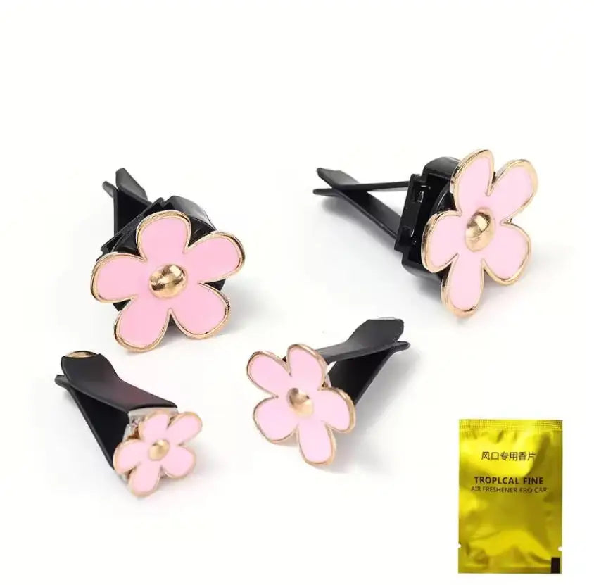 1set Car Air Vent Perfume Clip Cute Cars Aroma Diffuser Creative Girly Auto Interior Decoration