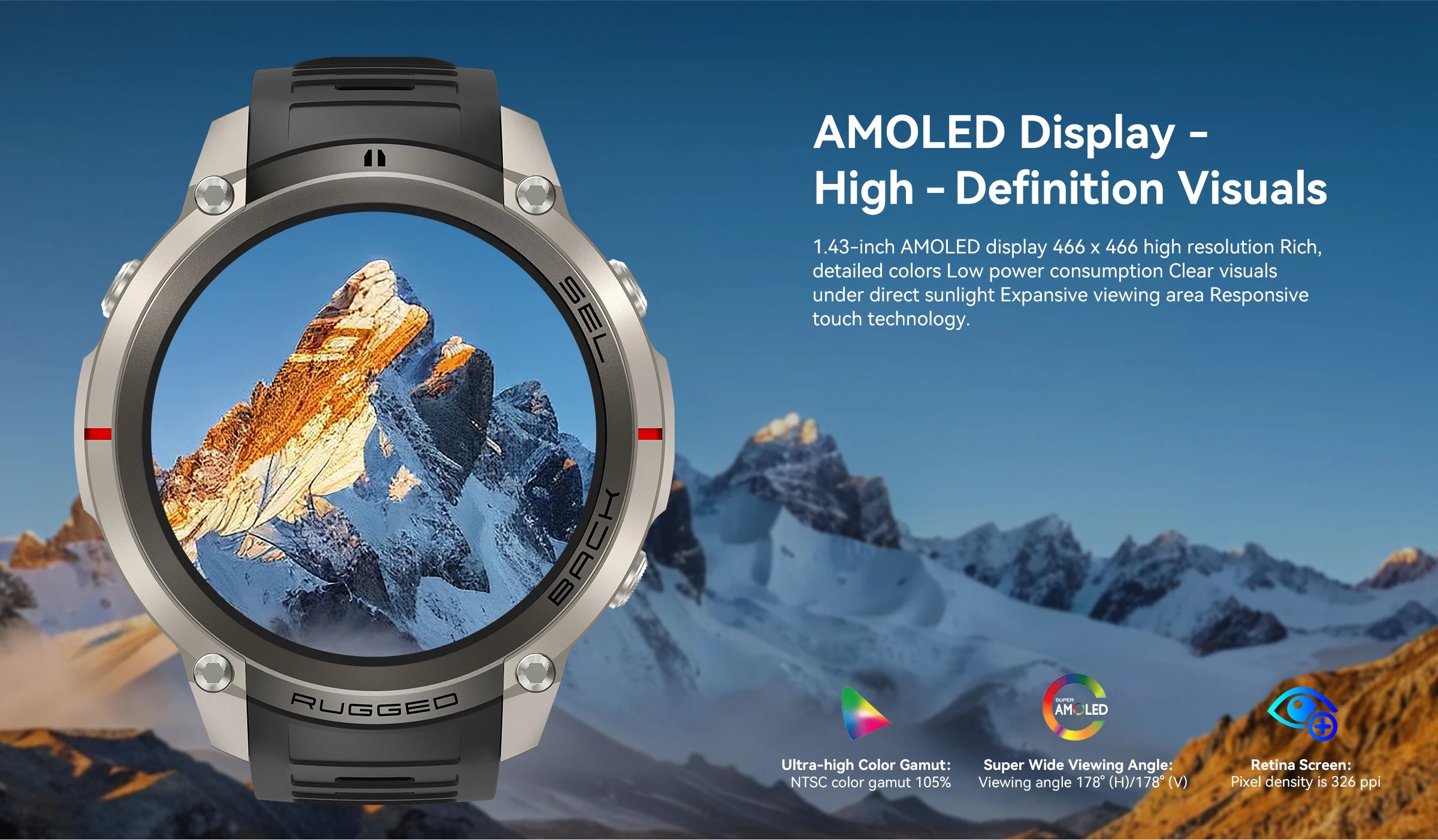 2026New Outdoor GPS Smart Watch Offline Maps Download Compass Tracking 5ATM Waterproof Tactics Sport Smart Bracelet For Men gift