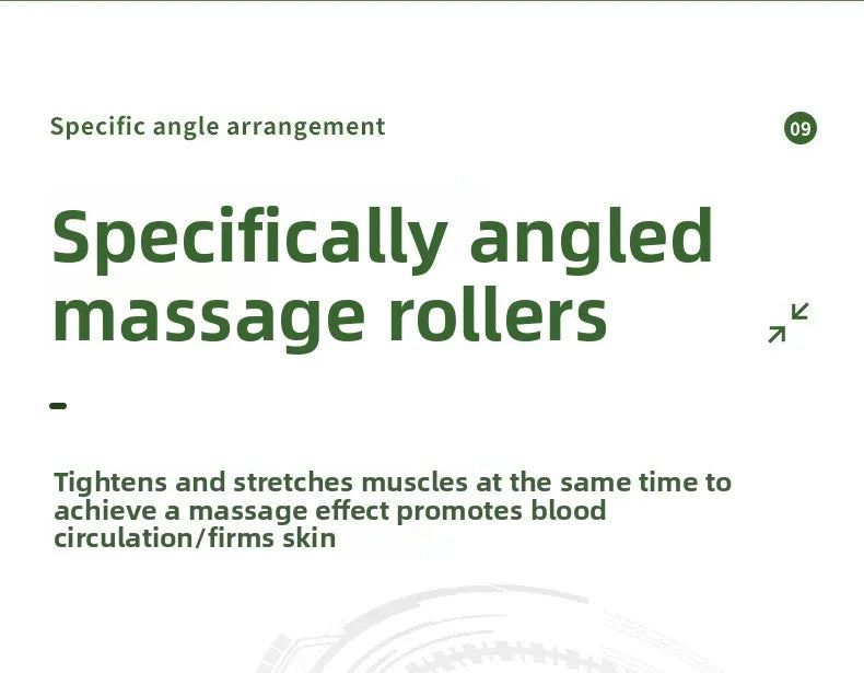 Ring Leg Massager with 14 Soft Rubber Rollers for Full Body Neck Shoulder Abdominal Anti Cellulite Slimming Muscle Relaxation