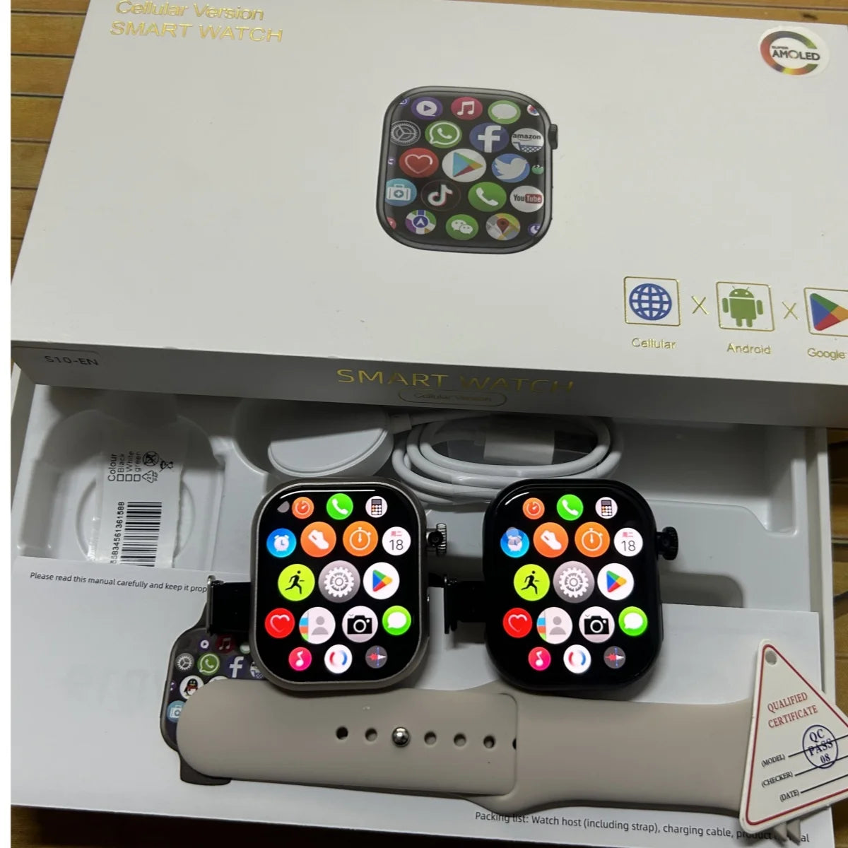 Goldenspike VP19 Smart Watch 2.29inch Amoled Smartwatch Android 9.0 Sim Card With 800W HD Rotary Camera GPS WIFI APP Store 256GB