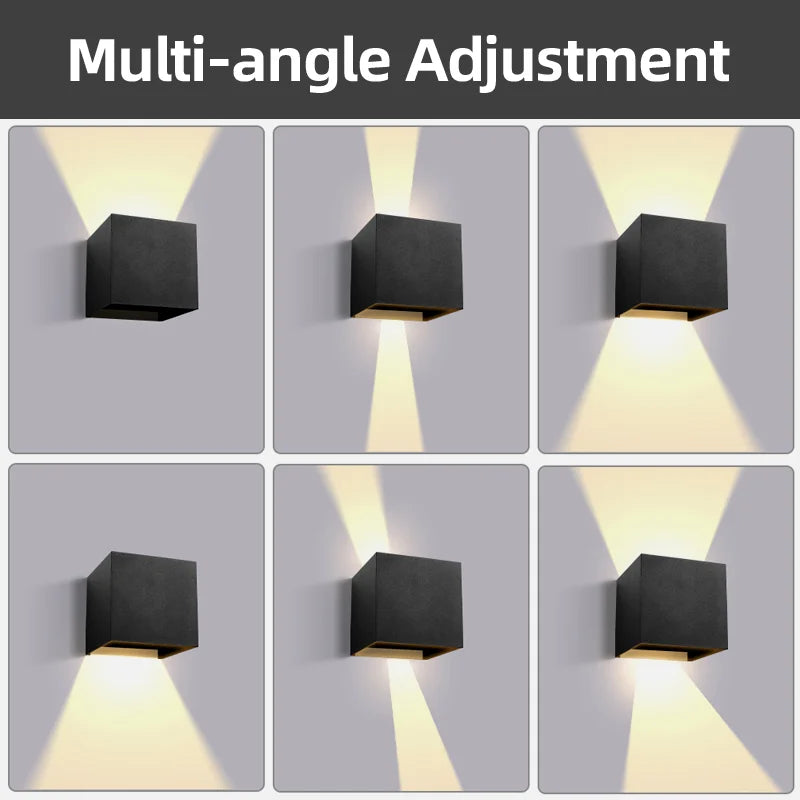 LED Wall Light AC110V-220V Outdoor Waterproof Home Decoration Up Down Wall Interior Lamp Living Room Bedroom Stairs Lighting