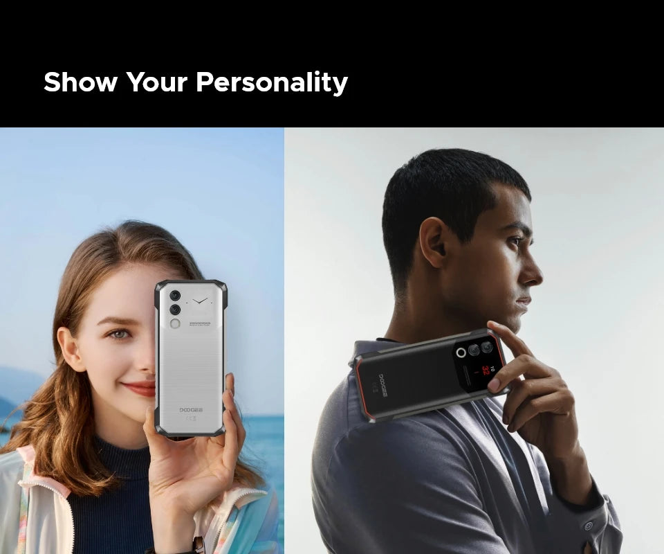 DOOGEE Blade10 Max Rugged Phone 6.56" 90Hz IPS Display 10300mAh Battery Phone 8GB 256GB 1.54" Rear Display 50MP AI Main Camera