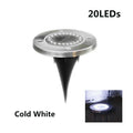 8pcs 8/20LED Solar Thermal Lights Garden Decor Ground Plug-in  Waterproof Street Solar Charging Underground Deck Spotlights