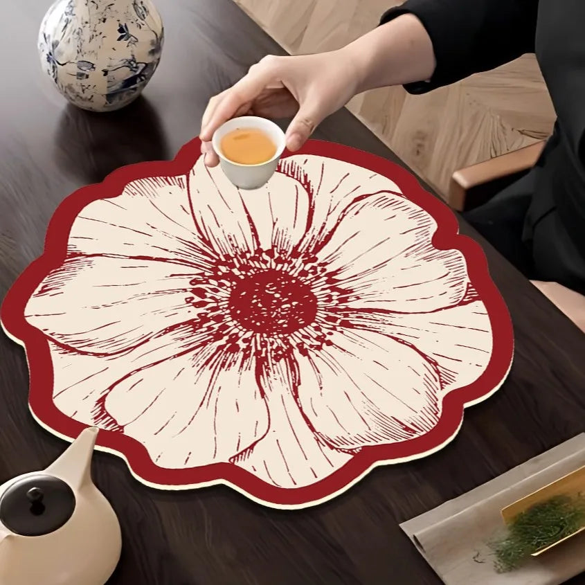 Nordic Style Kitchen Draining Mat Quick-Dry Home Coffee Machine Mat Dirt-Resistant Counter Mat Kitchen Dinnerware Placemat