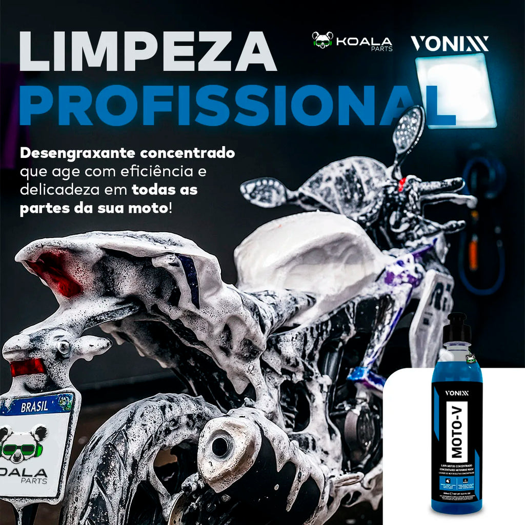 Car Motorcycle Shampoo Degreasing Concentrated Moto-v Heavy Cleaning Grease Mud Oil 500ml Vonixx
