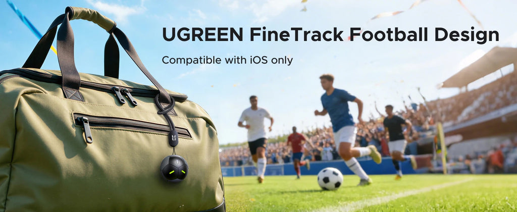 【Soccer-Shaped Design】UGREEN FineTrack Smart Finder Tracker for iOS Apple Find My | 5-Year Battery Life | IP68 Waterproof