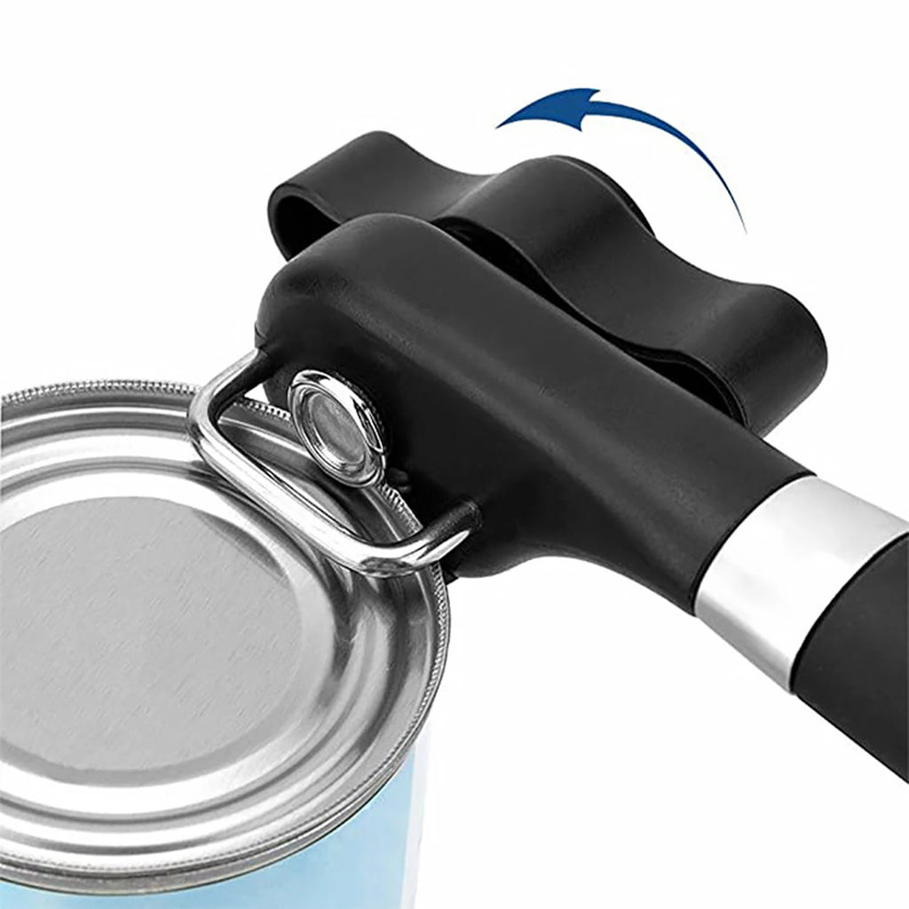 Plastic Hand-actuated Can Opener Safety Kitchen Tools Easy Grip Side Cut Manual Opener for Cans' Lid Kitchen Gadgets
