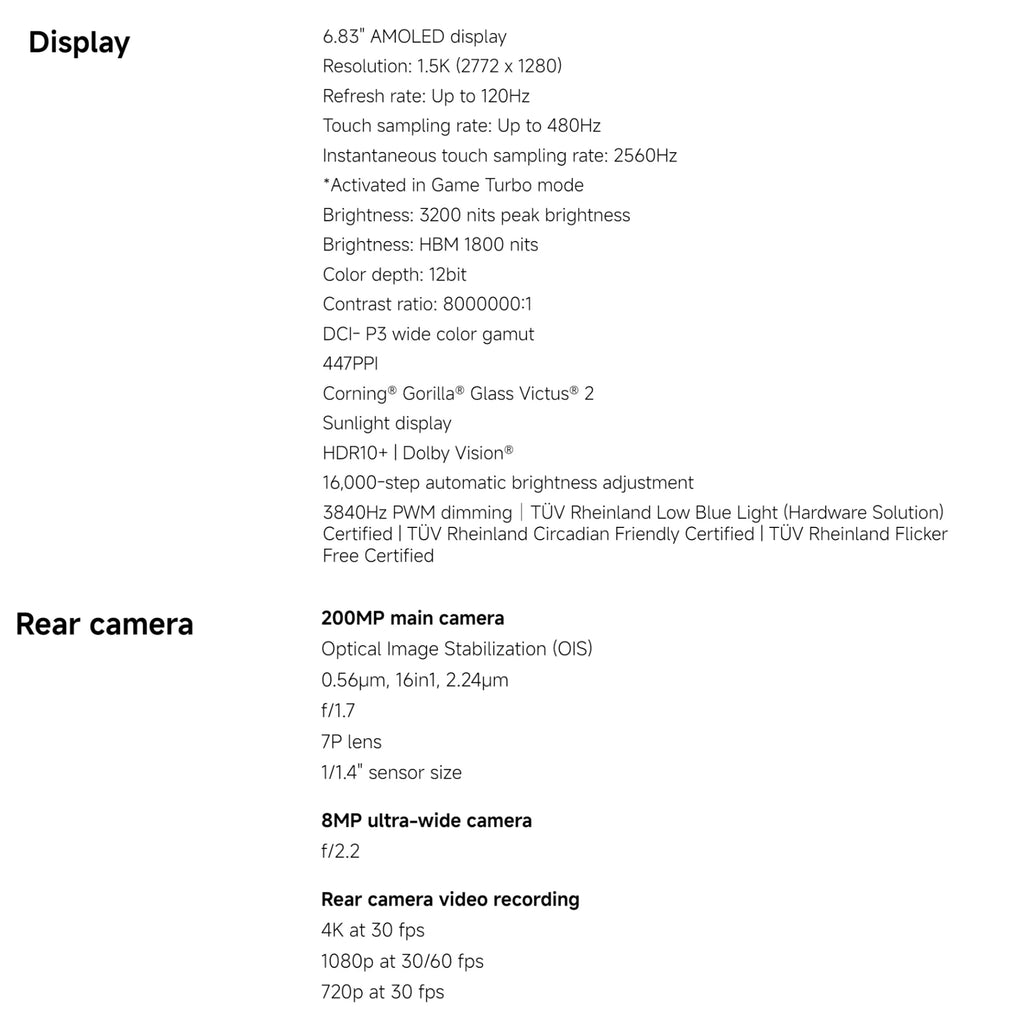 Xiaomi Redmi Note 15 Pro 5G Global Version MediaTek Dimensity 7400-Ultra 6.83" 120Hz AMOLED Display 200MP 6580mAh 45W