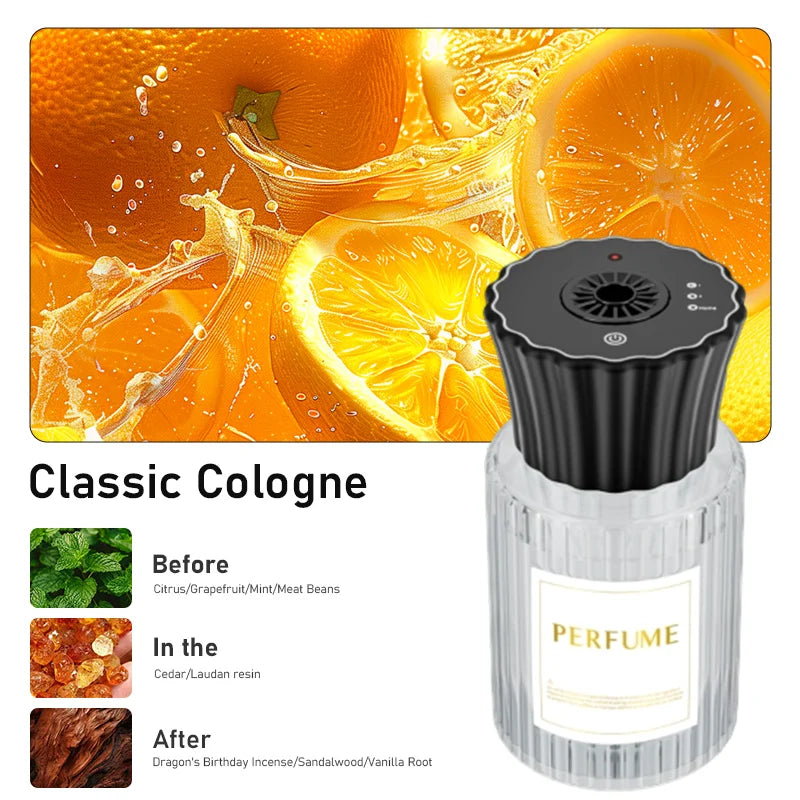 Smart Aromatherapy Diffuser AI Auto Sensing Timer Spray Quick Odor Removal Starry Night Light Long Lasting Fragrance Home Car