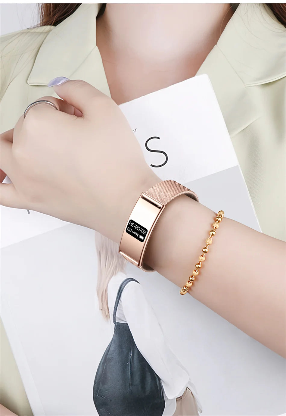 Men Women Smart Bracelet Heart Rate Sleep Monitor Health Smart Band Waterproof Sports Fitness Tracker Smartwatch For Android iOS