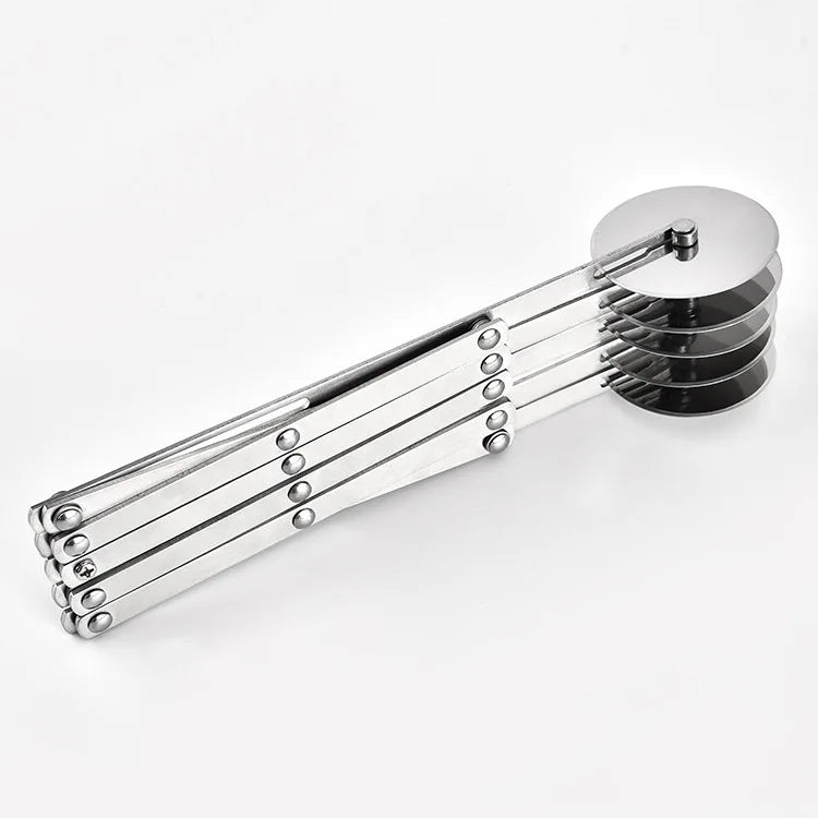 3/5/7 Wheels Cutter Dough Divider Side Pasta Knife Flexible Roller Blade Pizza Pastry Peeler Stainless Steel Bakeware Tools