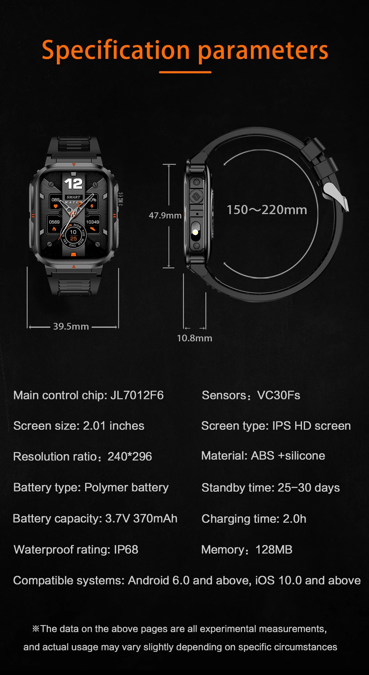 LIGE Military Smart Watch Men IP68 Waterproof Outdoor Sport Tracker LED Flashlight Bluetooth Call Man Smartwatch For Android iOS