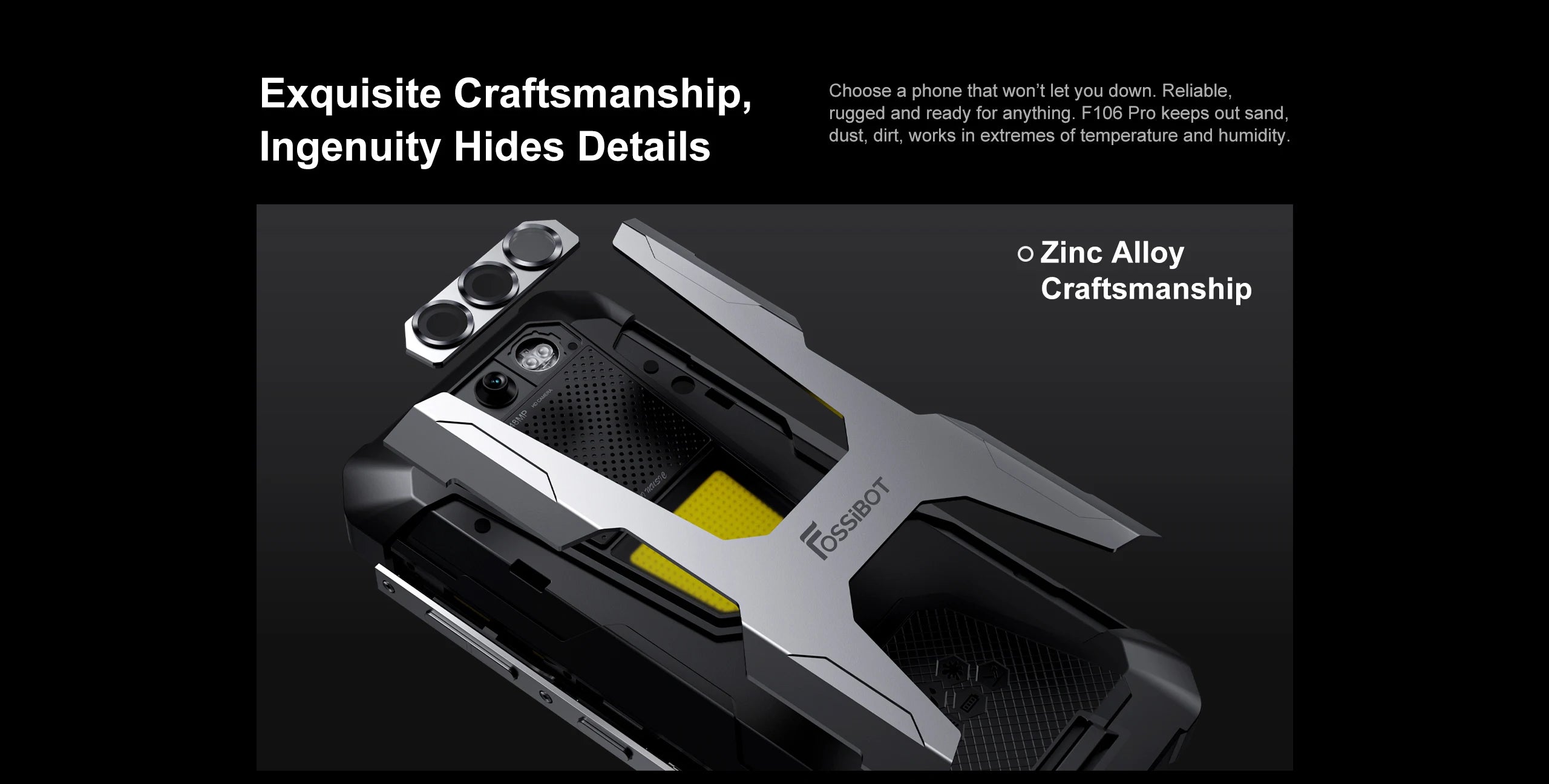 FOSSIBOT F106 PRO MTK G85 4G Android 14 15GB(8+7GB Extended) 256GB ROM Rugged Smartphone 12000mAh Battery 48MP Camera NFC
