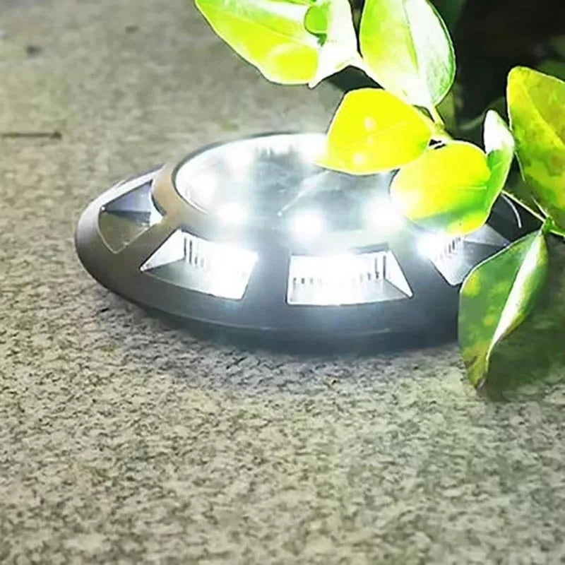Solar Ground Lights Outdoor IP65 Waterproof 16LED Solar Powered Garden Pathway Light for Villa Yard Lawn Light Landscape Decor ﻿