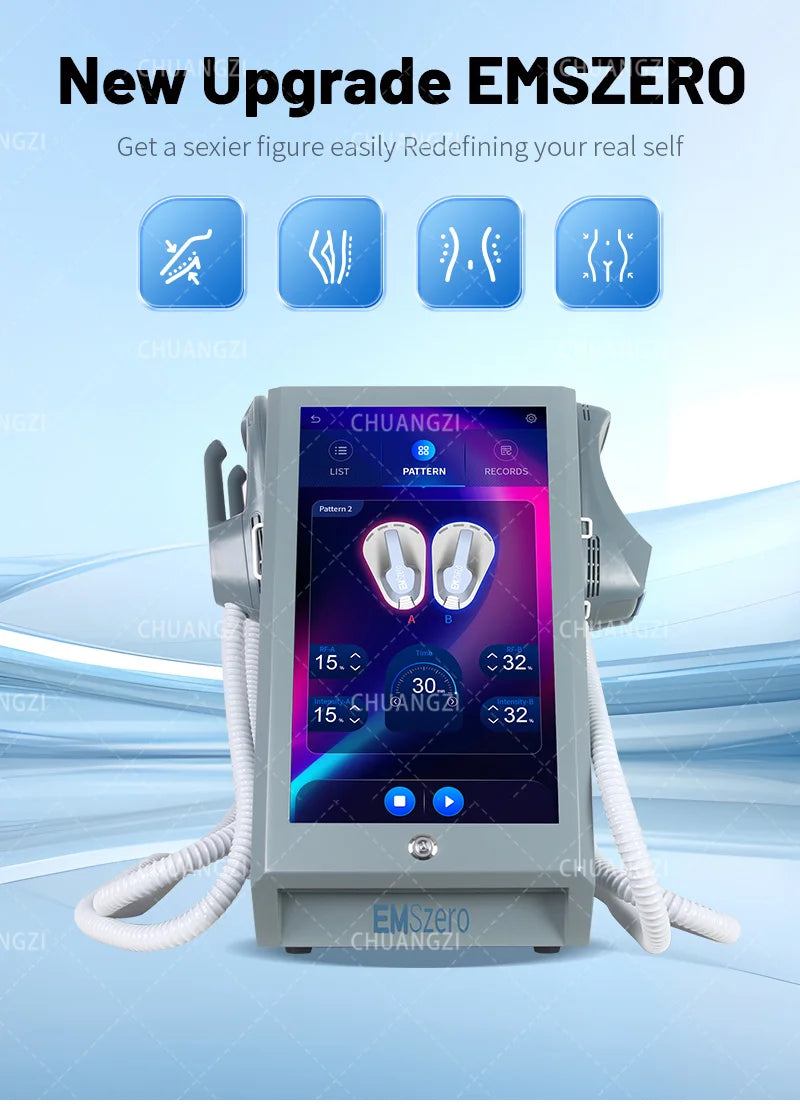 EMS MYOslim Body Sculpt Machine RF Sculpting Electromagnetic Stimulate Body Slimming Machines Muscle Build 6500W 4 5 Handles