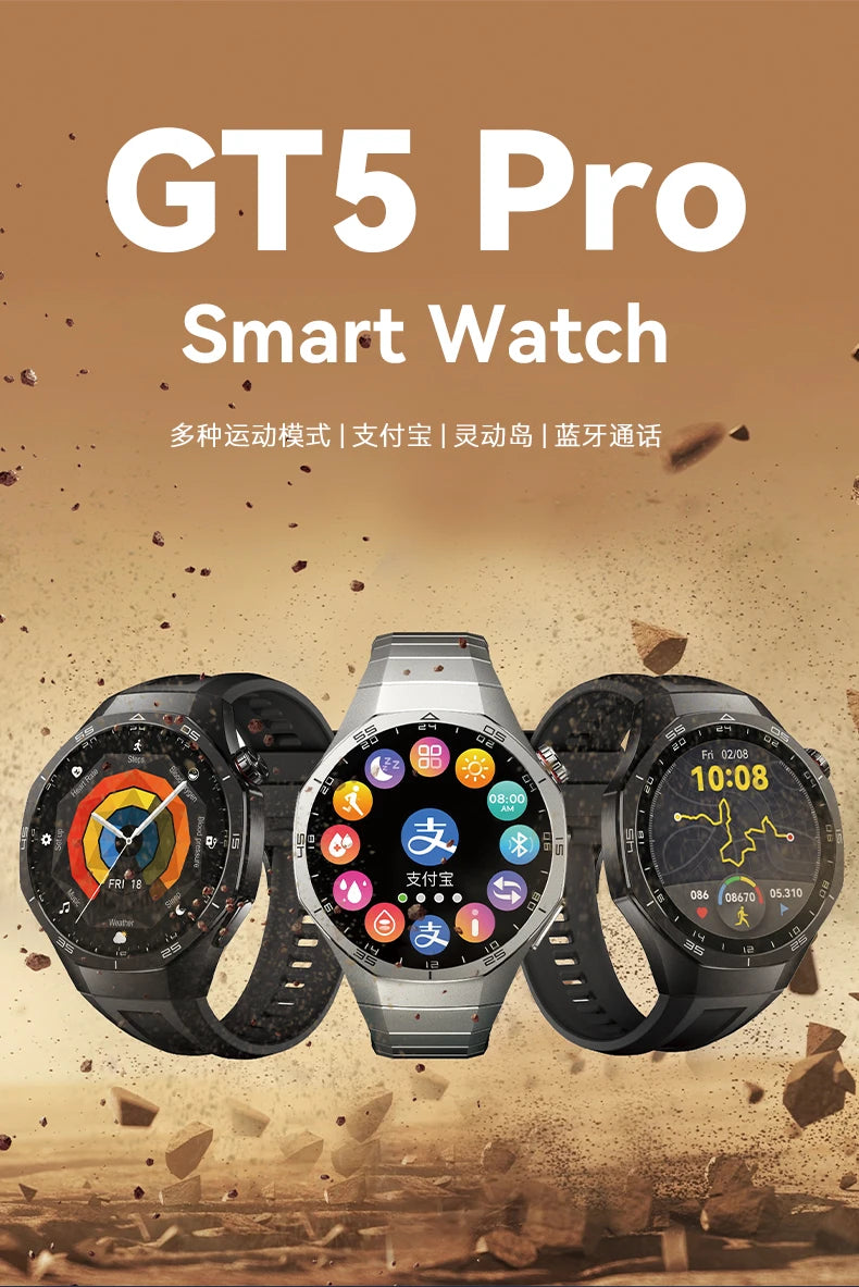 LAXASFIT 2025 New Smart Watch Men's 1.52 HD Screen Bluetooth Talk Heart Rate Monitor Men Women NFC Outdoor Sports Smart Watch