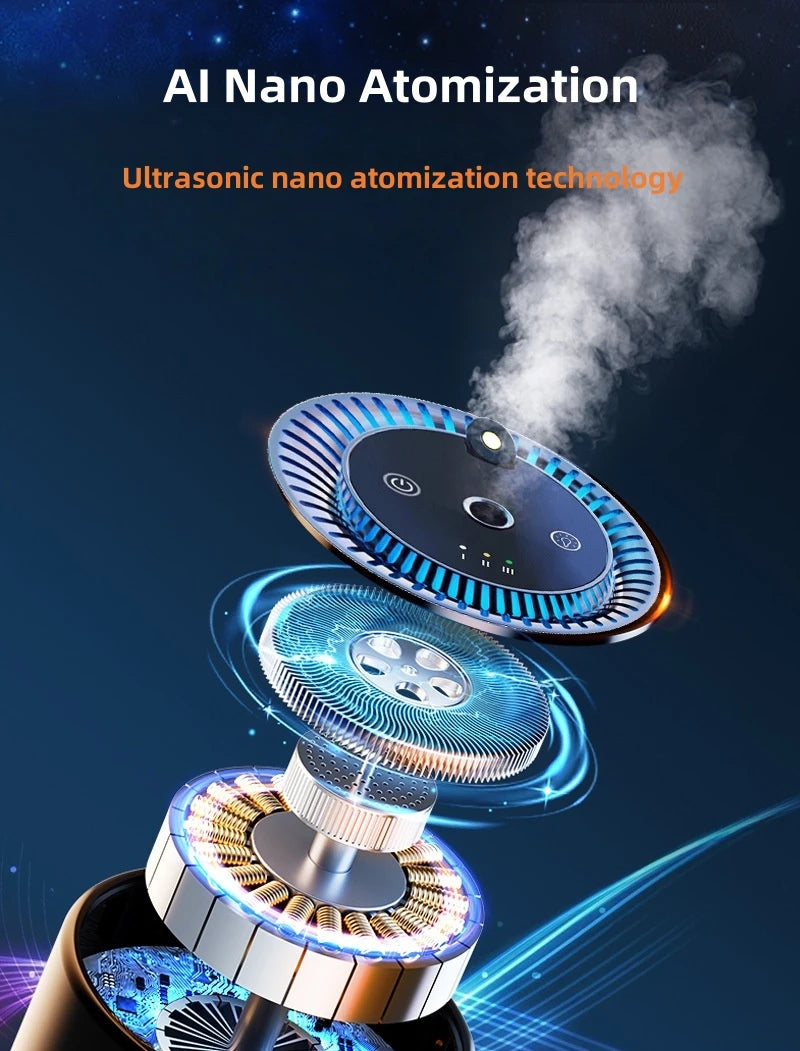 New Car Starry Sky Light Intelligent Aromatherapy Machine Starry Sky Top Humidifier for Light Fragrance and Odor Removal