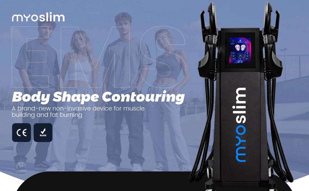 Myoslim 6500W 15T 200HZ EMS Neo RF Nova Body Sculpting Machine For Muscle Development Fat Burning Weight Loss Muscle Stimulation