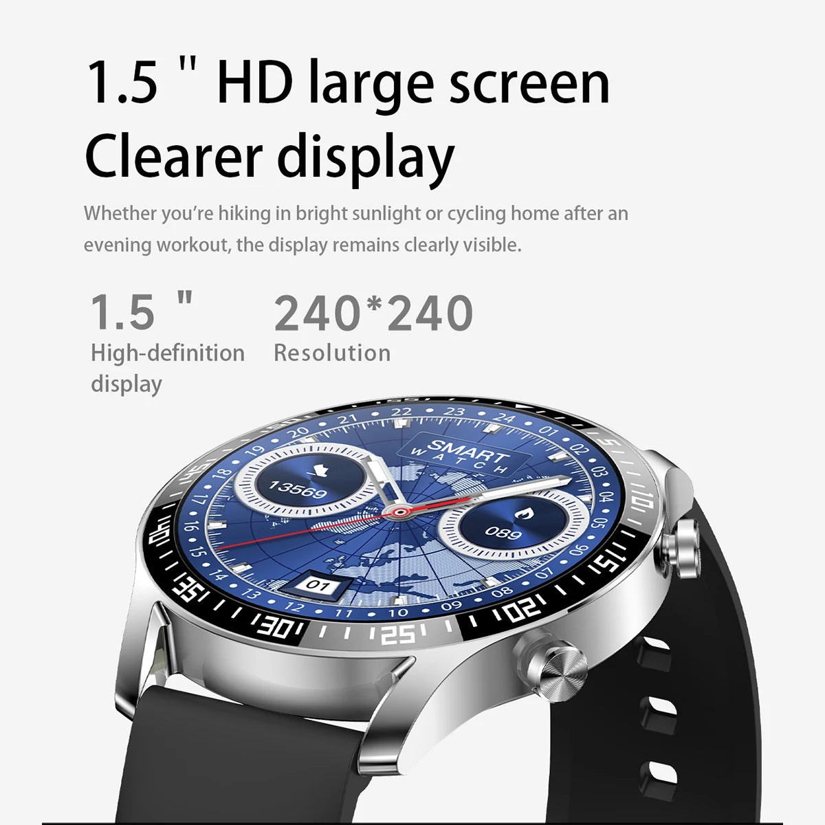 2026 New Sports Smartwatch for Man Bluetooth Call Camera Control Music Player AI Voice Fitness Tracker Watches for Woman Gifts