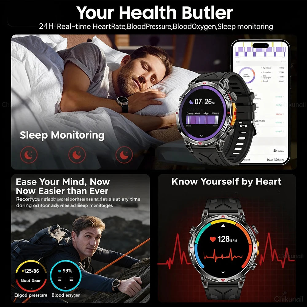 2025 New Professional GPS Sports Smart Watch Outdoor RIDE Run GPS track Swim Watchs Compass Altimeter 5ATM Sports Bracelets Men