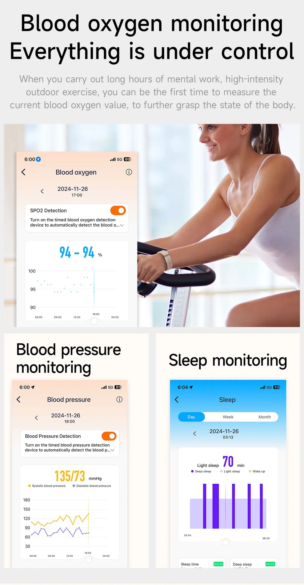 LIGE No Screen Smart Watch Men's Sports Outdoors Fitness Heart Rate Monitor 1ATM Waterproof New Smartwatch For Andrio IOS 2025