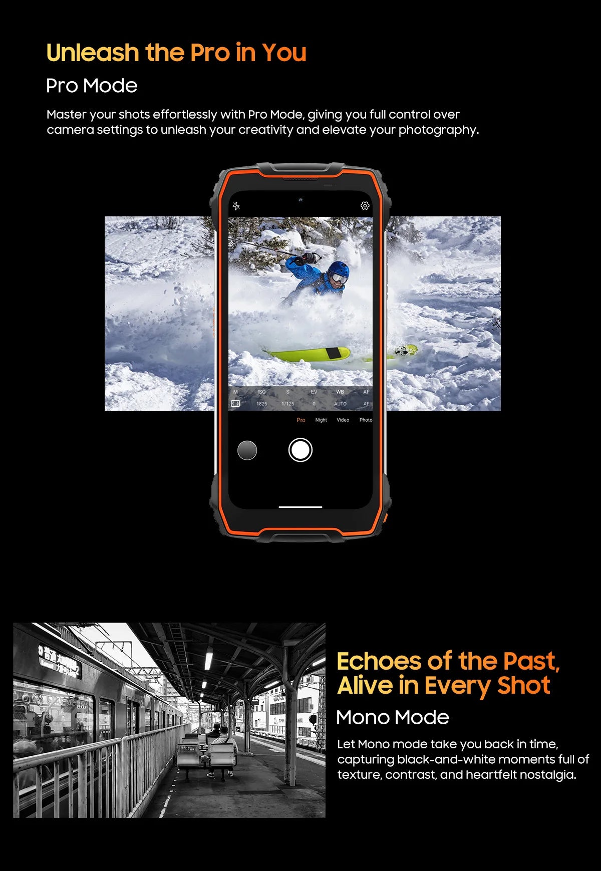 Blackview OSCAL PILOT 1 Rugged Phone 6.67" 90Hz IPS Display 6GB+256GB Android 14 Outdoor Smartphone with LED Flashlight GPS/NPC